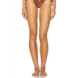 NEW KULANI KINIS ring cheeky tie bikini bottom in wild rose